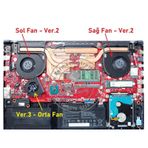 Asus Rog Strix GL703G GL703GM GL703GS Notebook Vga-Gpu Fanı Sol Ekran Kartı Fanı