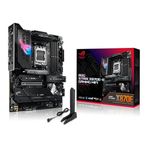 ASUS ROG STRIX X870E-E GAMING WIFI AMD X870 AM5 DDR5 8000 HDMI 2xUSB4 5x M2 USB3.2 WiFi 7 + BT AURA RGB 5Gbit LAN ATX 18+2+2 Güç Aşamaları, Çift USB4, USB 20G PD 3.0 ile 30W a kadar USB Çıkışı Anakart