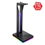 Asus ROG THRONE QI Kablosuz Şarj 7.1 Surround Ses Çift USB 3.1 Yuvası ve Aura Sync Destekli Kulaklık Standı