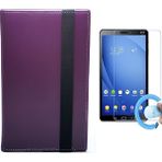 Asus Transformer Pad (TF103C) 10.1" Tablet Uyumlu Standlı Tablet Kılıfı + Nano Ekran Koruyucu - Mor