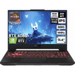 Asus Tuf Gaming A15 Ryzen-7 7435HS 48-GB DDR5 4 TB SSD RTX4060 (8GB-115W) 15.6" Fhd Freedos Taşınabilir bilgisayar Oyuncu Notebook FA507NVR-LP147HMF15
