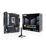 ASUS TUF GAMING B860M PLUS WIFI Intel mATX anakart, 12+1+2+1 80A DrMOS güç aşamaları, DDR5, PCIe 5.0, 3xM.2 yuvaları, WiFi 7, 2.5Gb Ethernet, DisplayPort, HDMI, DP Alt modlu USB 20Gbps Tip-C