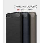 Asus Zenfone 4 Max Zc554kl Kilif Karbon Fiber Silikon Kapak Kilif