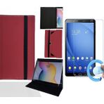 Asus Zenpad 10 - 10.1" Tablet Uyumlu Standlı Tablet Kılıfı + Nano Ekran Koruyucu - Kırmızı