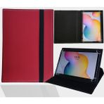 Asus Zenpad 8.0-Z380KL 8" Tablet Uyumlu Standlı Üniversal Kapaklı Tablet Kılıfı - Kırmızı