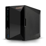Asustor Drivestor 2 Pro Gen2 AS3302T v2, 2 Bay NAS Kasa Ağ Belleği, 1.7GHz Quad-Core, 2.5GbE Port, 2GB RAM DDR4, Bulut Bellek için Ağ Bağlantılı Depolama (Disklesiz)