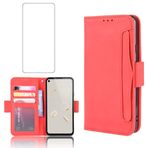 Asuwish Google Pixel 4a 4G için cep telefonu kılıfı, cam folyolu, koruyucu folyo, kart bölmesi, katlanabilir, deri cüzdan, stant fonksiyonlu, cep telefonu kılıfları, zırhlı folyo, Pixel4a a4 cep