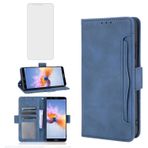 Asuwish Huawei Honor 7X için cep telefonu kılıfı, cam folyolu, koruyucu folyo, kart bölmesi, katlanabilir, deri cüzdan, stant fonksiyonlu, cep telefonu kılıfları, panzer folyo, Mate SE cep telefonu
