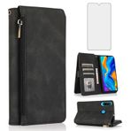 Asuwish Huawei P30 Lite için cep telefonu kılıfı ve koruyucu folyo kart bölmesi katlanabilir deri cüzdan stand HuweiP30Lite Hawaii P 30 Nova 4E MAR-LX1A MAR-LX1B cep telefonu kılıfları koruyucu kılıf