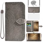 Asuwish Huawei P9 için cep telefonu kılıfı, bantlı ve cam folyolu, koruyucu folyo, kart bölmesi, katlanabilir, deri cüzdan, stant Hawaii P 9 EVA-L09 cep telefonu kılıfları, Mandala koruyucu kılıf, cep