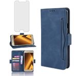 Asuwish Samsung Galaxy S7 için cep telefonu kılıfı cam folyolu koruyucu folyo kart bölmesi katlanabilir deri cüzdan stant koruyucu cam S 7 7S SM-G930F SM G930F cep telefonu kılıfları koruyucu kılıf