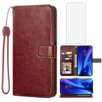 Asuwish Xiaomi Mi 9T/Mi9T Pro/Redmi K20/RedmiK20 Pro için cep telefonu kılıfı, folyo ve kart bölmeli, katlanabilir, deri cüzdan, stantlı kapak, M1903F10G Mi9TPro T9 cep telefonu kılıfı, koruyucu