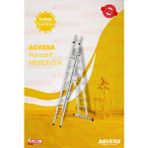 Asvera 3X2,5 = 7,5 METRE "A" TİPİ 3 PARÇA LI ALÜMİNYUM MERDİVEN