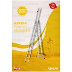 Asvera 3X3 = 9 METRE "A" TİPİ 3 PARÇA LI ALÜMİNYUM MERDİVEN