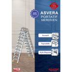 Asvera Alüminyum 10+10 Çift Çıkışlı Merdiven