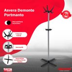 Asvera - Portatif Portmanto Askılık - Çok Amaçlı Elbise Askısı, Taşınabilir Mont, Ceket, Kıyafet Askılığı,