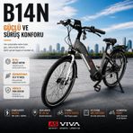 AsVIVA B14T 28 Jant Orta Motorlu Hollanda Elektrikli Bisiklet 14AH