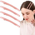 Aswewamt 4 Adet Metal Saç Tokası Fransız Saç Tokaları Düz Yaylı Kelepçeler Güçlü Tutuşlu Vintage Saç Klipsleri Kadınlar Kızlar için Çıtçıtlı Saç Aksesuarları (Gül Altın)
