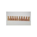 asya ahşap oyuncak 20 Adet Ahşap Peg Bebek Pegdolls