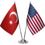 Asya Bayrak Amerika Ikili Masa Bayrağı