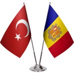 Asya Bayrak Andorra Ikili Masa Bayrağı