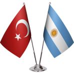 Asya Bayrak Arjantin Ikili Masa Bayrağı