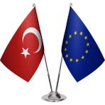 Asya Bayrak Avrupa Birliği Ikili Masa Bayrağı