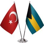 Asya Bayrak Bahama Ikili Masa Bayrağı