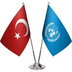 Asya Bayrak Birleşmiş Devletler Ikili Masa Bayrağı
