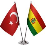 Asya Bayrak Bolivya Ikili Masa Bayrağı
