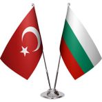 Asya Bayrak Bulgaristan Ikili Masa Bayrağı