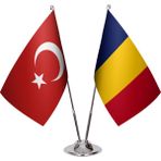 Asya Bayrak Çad İkili Masa Bayrağı