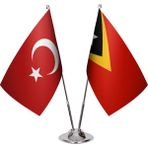 Asya Bayrak Doğu Timor Ikili Masa Bayrağı