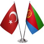 Asya Bayrak Eritre Ikili Masa Bayrağı