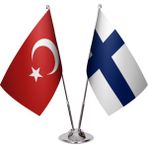 Asya Bayrak Finlandiya Ikili Masa Bayrağı