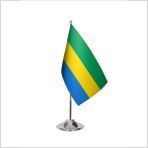 Asya Bayrak Gabon Tekli Masa Bayrağı