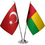Asya Bayrak Gine Bissau Ikili Masa Bayrağı