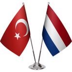 Asya Bayrak Hollanda Ikili Masa Bayrağı