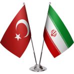 Asya Bayrak Iran Ikili Masa Bayrağı