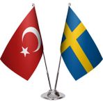 Asya Bayrak Isveç Ikili Masa Bayrağı