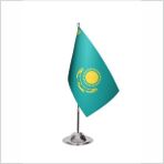 Asya Bayrak Kazakistan Tekli Masa Bayrağı