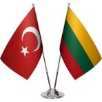 Asya Bayrak Litvanya Ikili Masa Bayrağı