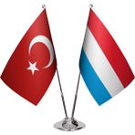 Asya Bayrak Lüksemburg Ikili Masa Bayrağı