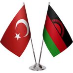 Asya Bayrak Malavi Ikili Masa Bayrağı
