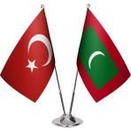 Asya Bayrak Maldivler Ikili Masa Bayrağı