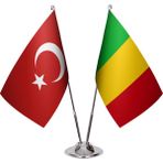 Asya Bayrak Mali Ikili Masa Bayrağı