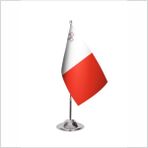 Asya Bayrak Malta Tekli Masa Bayrağı