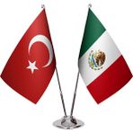 Asya Bayrak Meksika Ikili Masa Bayrağı