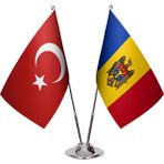 Asya Bayrak Moldova Ikili Masa Bayrağı