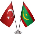 Asya Bayrak Moritanya Ikili Masa Bayrağı